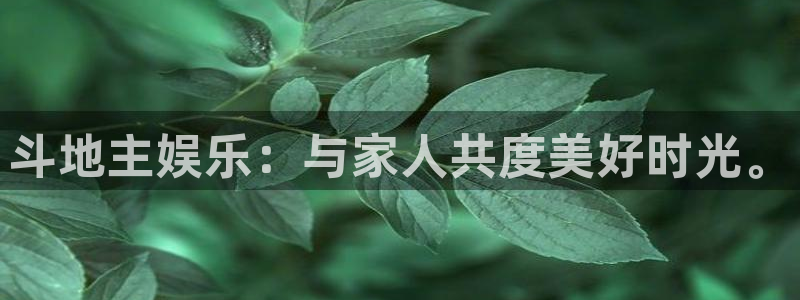 jdb电子游戏：斗地主娱乐：与家人共度美好时光。
